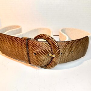 Vintage Coldwater Creek Retro Wide Elastic Stretch Waist BeltSise L/XL
