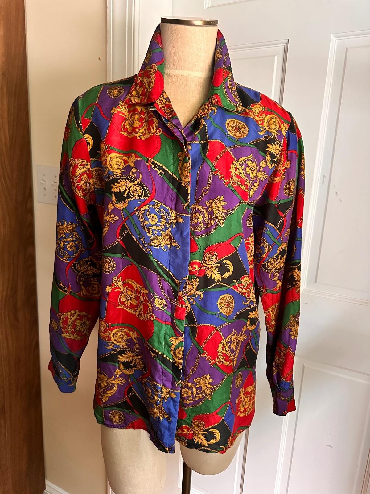 トップス 40-50s vintage silk shirt Vintage Silk Shirt Brands - Etsy
