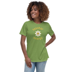 Teacher Energy T-Shirt, Teacher Tee, Teacher Apparel, Teacher Clothes, Teacher Shirt, Trendy Vintage Teacher Tee
