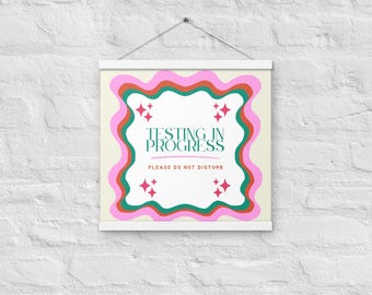 School Psychology Testing Sign | School Psychology Office Decor | Do No Disturb Testing Sign | Testing in Progress Sign | SPED Testing Sign