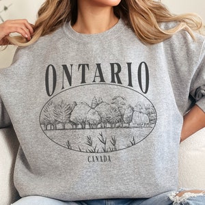 Ontario Sweatshirt Retro Ontario Sweatshirt Canadian Ottawa Souvenir Tshirt Canada Sweater Toronto Sweatshirt The Six Tee Canadian Shirt