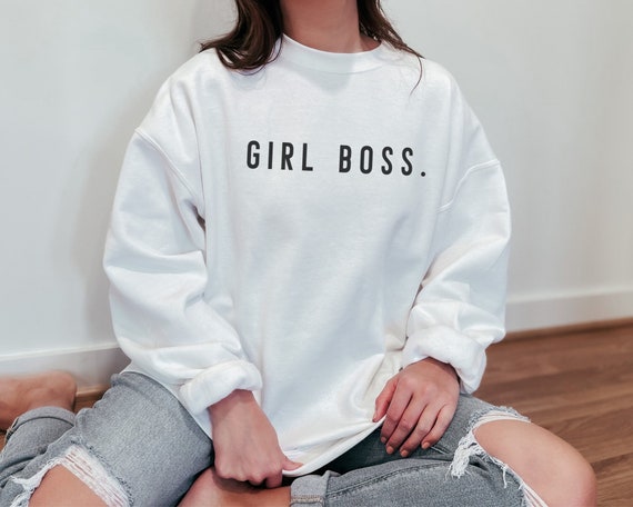 Girl Boss Sweatshirt Etsy UK