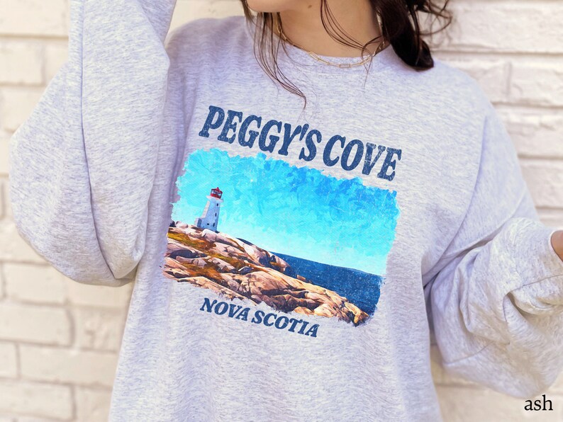 Peggy's Cove Sweatshirt Nova Scotia Sweater Maritime Landmarks Stay off