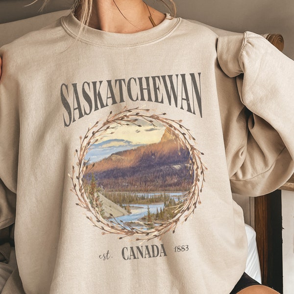 Saskatchewan Sweatshirt Saskatchewan Prairie Sweatshirt Canadian Prairie Souvenir Tshirt Canada Sweater Saskatoon Shirt Canadian Sweatshirt