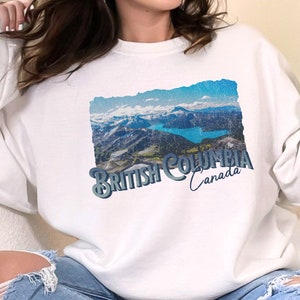 British Columbia Sweatshirt Retro BC Sweatshirt Vancouver British Columbia Souvenir Tshirt West Coast Sweatshirt Western Canada Sweater