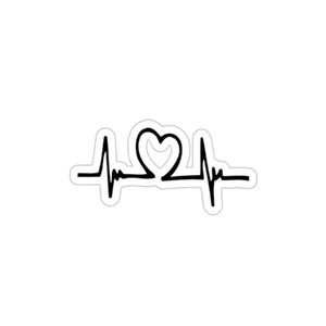 Life Line with Heart Sticker