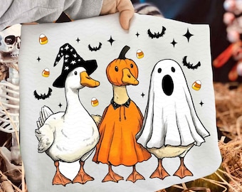 Goose Halloween Fall PNG, Boo Ghost Goose Png, Halloween Png, Skeleton Goose, Halloween Goose Sublimation PNG, Pumpkin Goose Shirt Png