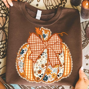 Preppy Floral Fall Pumpkin png, Pumpkin Lace png, Ditsy Floral Fall png, Autumn png, Coquette Fall png, Pumpkin Spice Png, Tis The Season