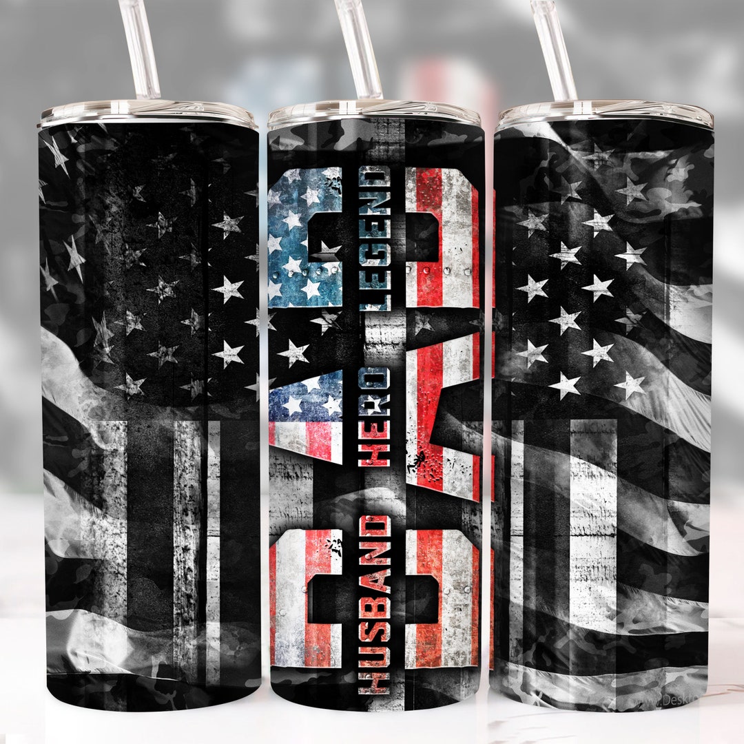 20oz Tumbler Dad Wrap Skinny Sublimation Tumbler Design, Fathers Day ...