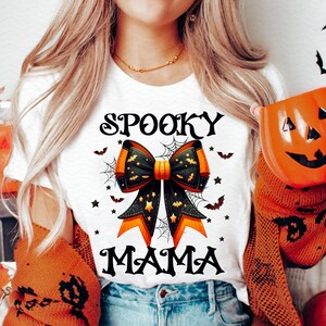 Spooky Mama Png, Coquette Halloween Png, Spooky Season Png, Retro Halloween Png, Spooky vibes Png, Fall Png, Halloween Shirt Sublimation