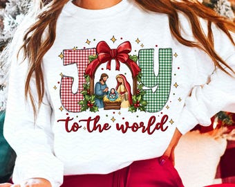 Christian Christmas Png, Joy To The World Png, Coquette Jesus Christmas Png, Baby Jesus Png, Bible Verse Png, Nativity Png, Oh Holy Night