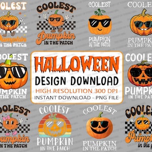 Coolest Pumpkin in the Patch png, Coolest Pumpkin in the Patch Toddlers Kids Boys Halloween, Cutest Pumpkin in the Patch Girls Halloween
