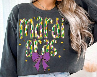 Glitter Mardi Gras Coquette Png, Mardi Gras Png, Fleur De Lis Png, Retro Mardi Gras png, Mardi Gras Sublimation, Mardi Gras Shirt Design