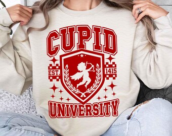 Cupid University PNG, Valentines Day Png, Retro Valentines Png, Love Sublimation, Cupid Png, Valentine Heart Png, Valentines Shirt Png