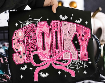Preppy Halloween Png, Retro Halloween Upiorna Kokietka Png, Różowy Halloween png, Upiorny png, Dziewczęcy Halloween png, Jesień png, Sublimacja png