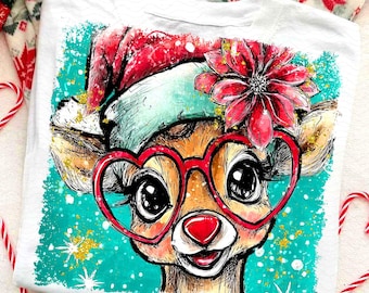 Kerstrendier penseelstreken PNG, kerst png, kerstfilms png, preppy penseelstreken kerstmis, leuke kerst png, digitale download
