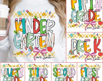 Back To School Bundle Teacher Png, Kindergarten Png, Back To School Teacher Design, Teacher Shirt Design, First Day School Png Sublimation