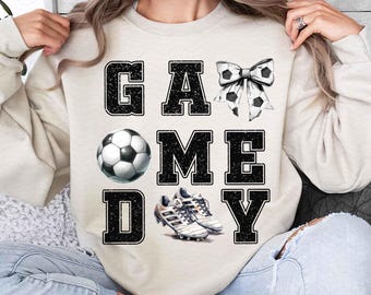 Coquette Soccer PNG, Game Day PNG, Soccer Mama Png, Soccer Mom Png, Sublimation Design, Digital Download Png, Sports Png