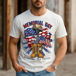 Retro Memorial Day Remember The Fallen Png, Proud Veteran Shirt Design, Vintage Military Png, American Soldiers Png, Patriotic American Png