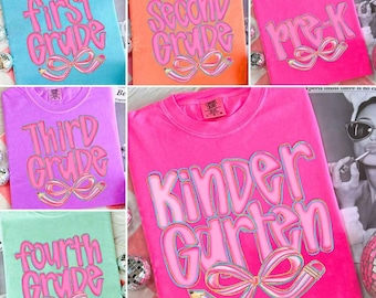 Preppy Back To School PNG-bundel penseelstreek Doodle handgetekende flirt leraar potloodstrik roze cijfers kleuterschool Pre-K 1e 2d 3d 4e 5e