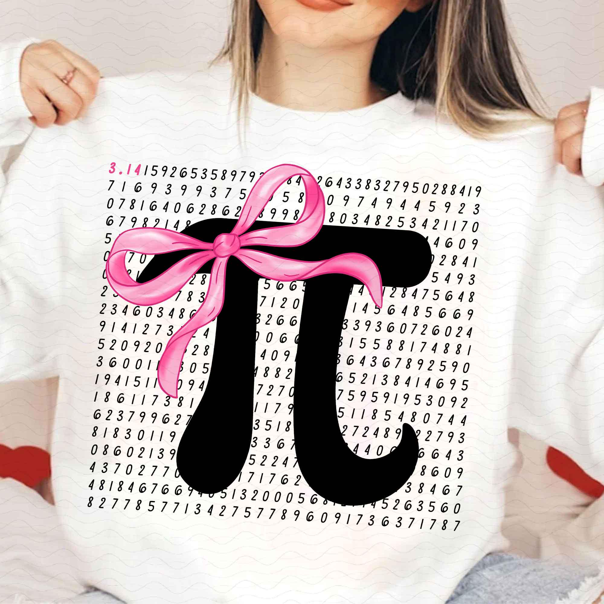 Pi Day Coquette PNG, 3.14 Day Png, Teacher Math Png, Pink Bow Pi Day ...
