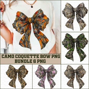 Camo Coquette Bow PNG, Old School Camo png, Girls Camo Bow Png Shirt, Huting Sublimation, Coquette Bow Png, Camo Dude Print Png