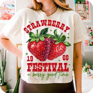 Strawberry Festival Png, A Berry Good Time png, Strawberry Coquettepng,Strawberry Festival png, Strawberry Season Png, Retro Summer Png