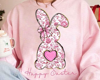 Feliz Pascua PNG, Conejito Chinoiserie Floral Rosa Png, Gran Pascua Milenaria Png, Conejo De Pascua Toile Rosa Png, Coqueta De Pascua Png, Niñas