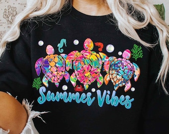 Summer Vibes Turtle PNG,Sea Turtle Sublimation Design,Beach Vibes Png,Ocean Life PNG Design,Tropical Turtle Design,Ocean Turtle Png