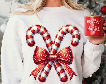 Candy Cane png Christmas png Glitter Christmas png Coquette Holiday png Merry Christmas png Retro Christmas png Merry xmas png Disco png