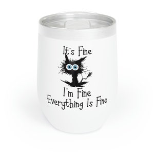 It's Fine Cat Stainless Steel Wine Tumbler