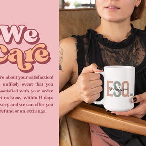 Mug Esquire personnalisée • Esquire Est 2022 • Mugs pour étudiants en droit • Cadeau pour l'obtention du diplôme en droit • Cadeaux pour avocat • Idée cadeau pour l'obtention d'un diplôme de faculté de droit (MU-52ESQ) image 4