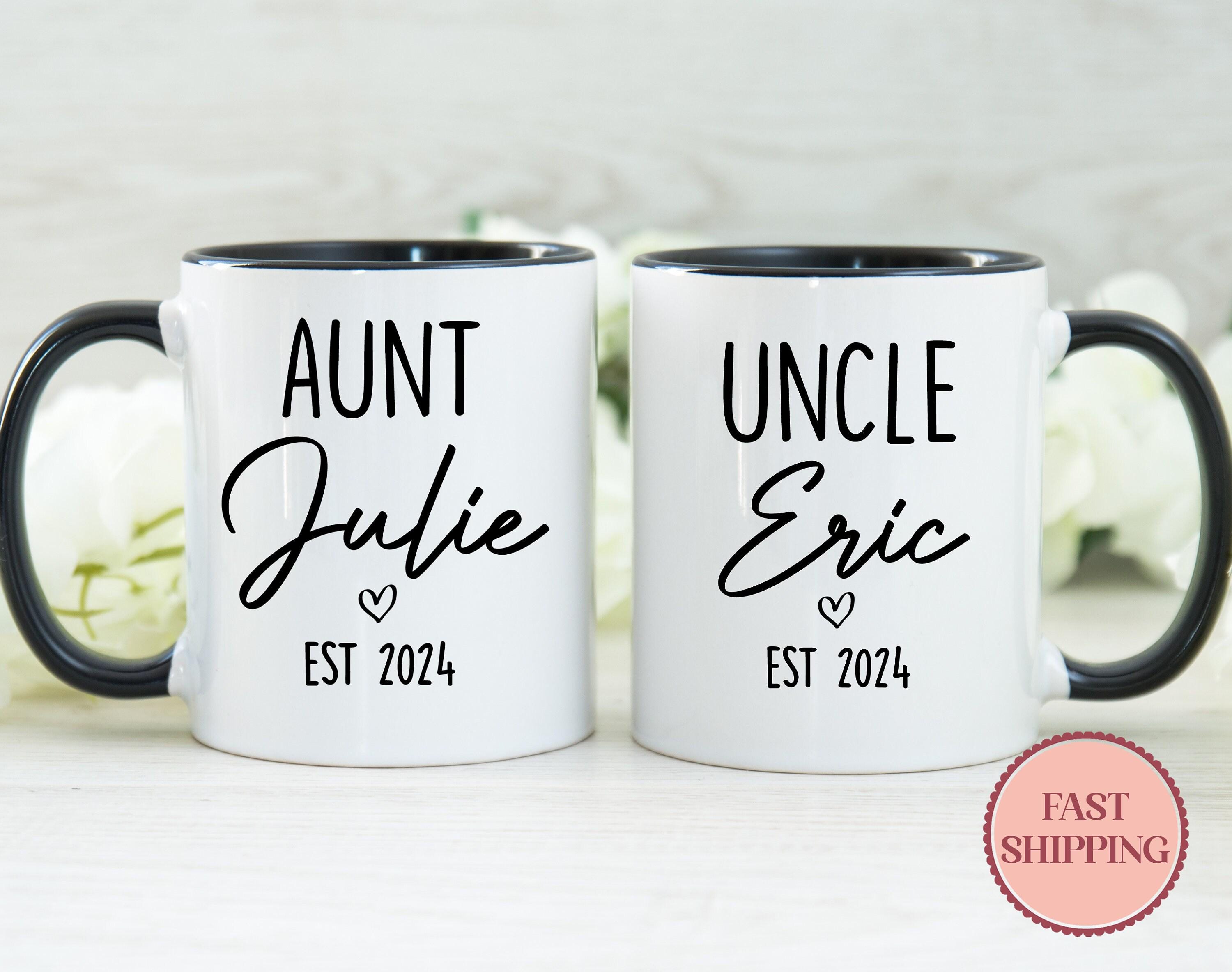thumbnail image 2 of Purr-fect Aunt & Uncle Coffee Mugs - Funny Pregnancy Announcement Gift From Niece/Nephew 2 of 9