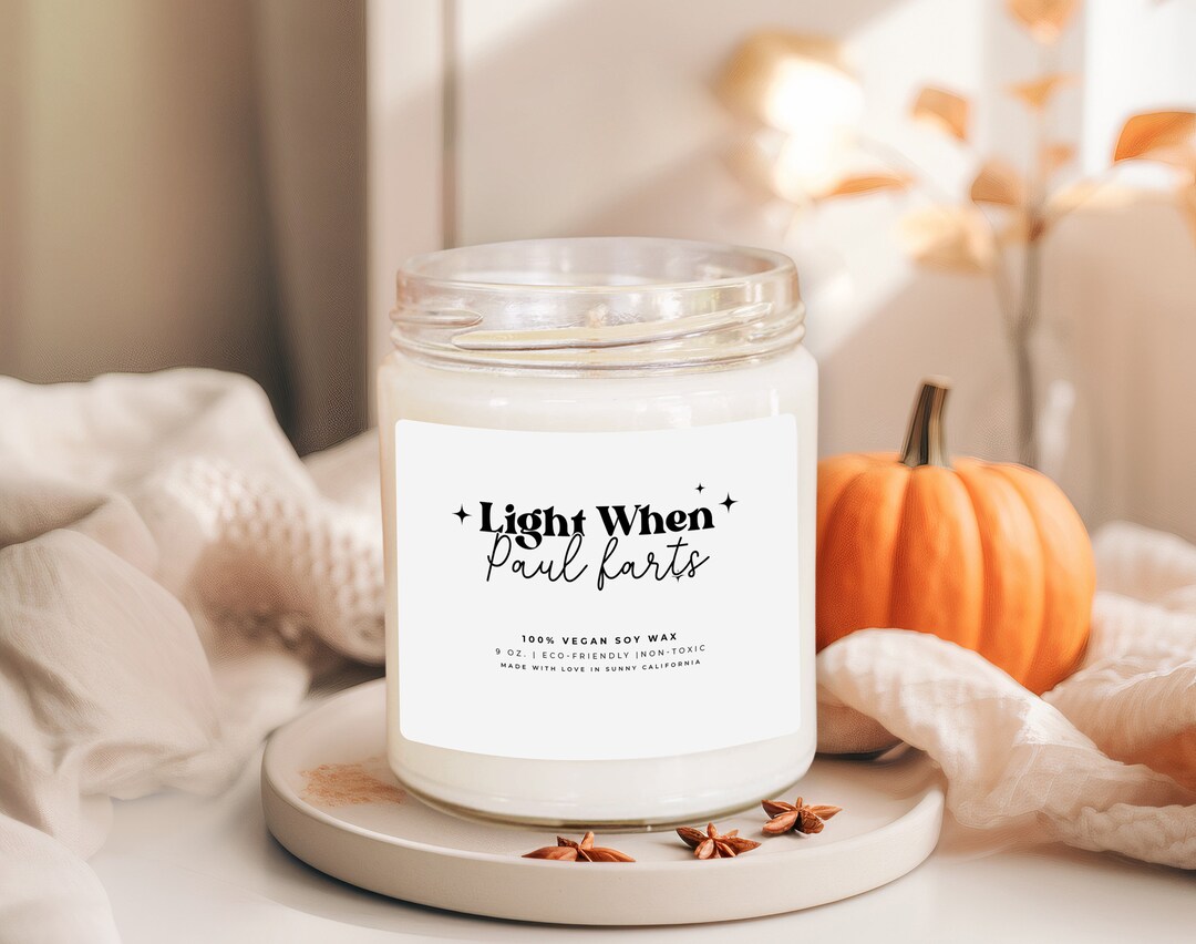 Custom Fart Candle Light When Name Farts Best Friend Candle Etsy