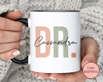 Custom Doctor Mug • Personalized Mug with Name • Gift Ideas for Doctor • Doctor Coffee Mug • Custom Doctor Graduation Gifts (MU-37ORANGE)