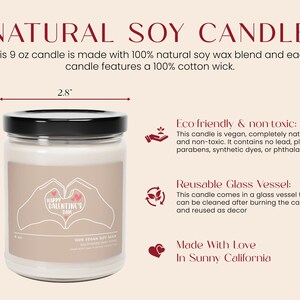 a candle labeled with instructions for how to make a natural soy candle