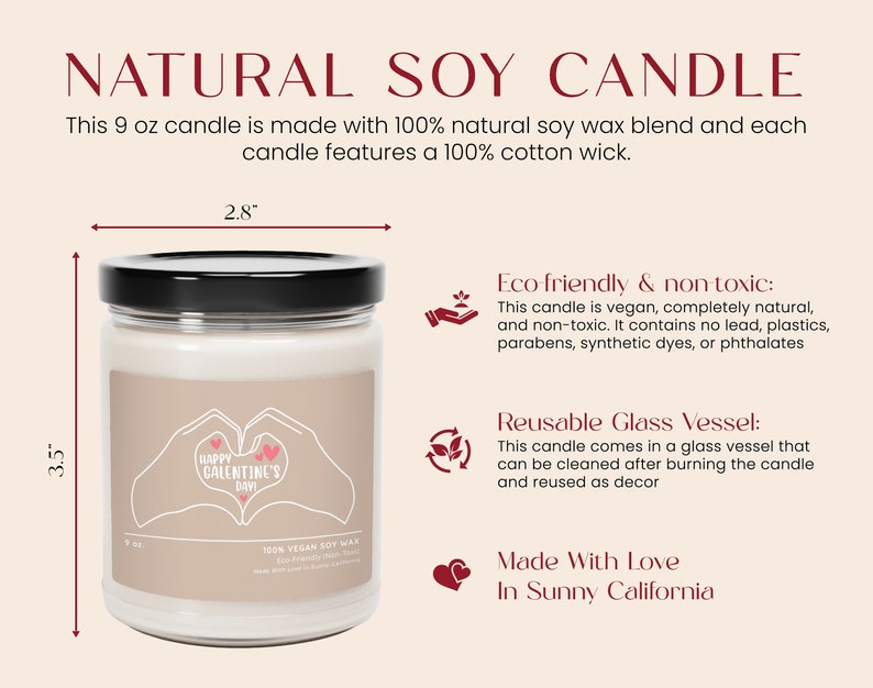 a candle labeled with instructions for how to make a natural soy candle