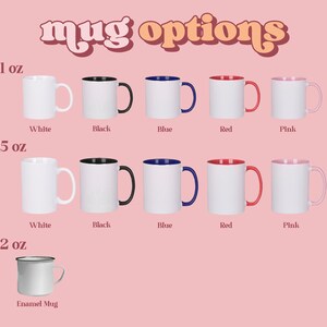 a variety of mug options, including different sizes and colors, presented in a visually appealing manner.