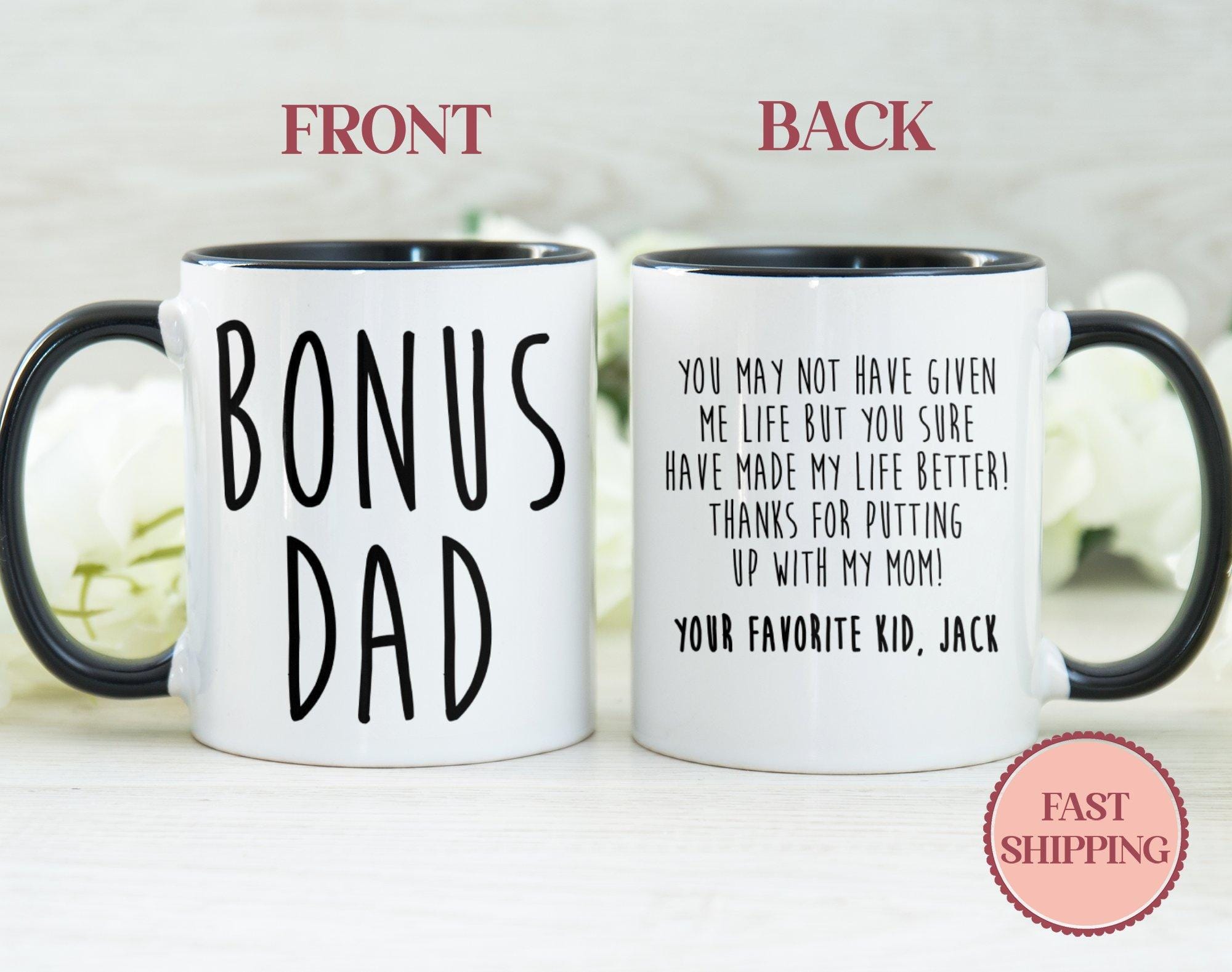 Tazza Bonus Dad Viberty - Regalo Per Patrigno Da 325ml In Ceramica