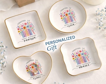 Personalized Chapter 18 Ring Dish | 18th Birthday Gift for Teen Girls (JW-185)