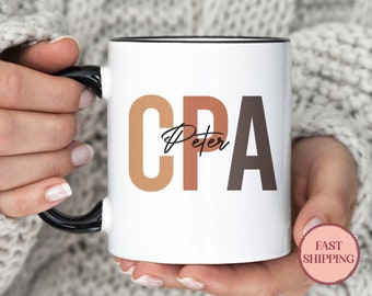 Custom CPA Mug • CPA Gift •  Accountant Mug • Accountant Gift • Personalized Accounting Mug • Bookkeeper Gift • Custom Cpa Cup (MU-49CPA)