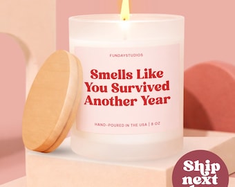 Funny Birthday Gift Candle, Humorous Gift For Her, Gag Gift for Birthday Girl, Gift for Best Friend (C-5BIR)