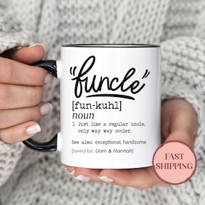 Rolig farbrormugg, Fun-co Definition kaffekopp, unik present till farbror, rolig presentidé, födelsedagspresent (MU-299)