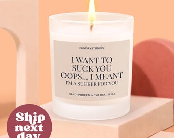Regalo sarcástico para tu esposo o novio, vela divertida para él, regalo de San Valentín para tu novio, regalo de broma para él (C-91VAL)
