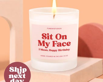 Funny Birthday Gift for Girlfriend, Funny Husband Boyfriend Gift, Gifts For Him, Adult Humor Candle (C-6BIR)