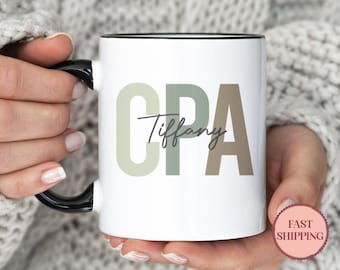 Personalisierte CPA Tasse • Kundenspezifische CPA Kaffeetasse • Geschenk für Cpa • Buchhalter Geschenkideen • Buchhalter Kaffeetasse • Wertschätzung Becher (MU-53CPA)