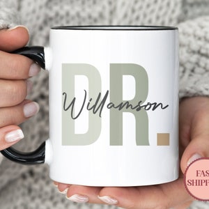 Personalized Doctor Coffee Mug • Custom Doctor Coffee Mug • Future Doctor Gifts • Doctor Coffee Cup • Doctor Graduation Gifts (MU-37GREEN)