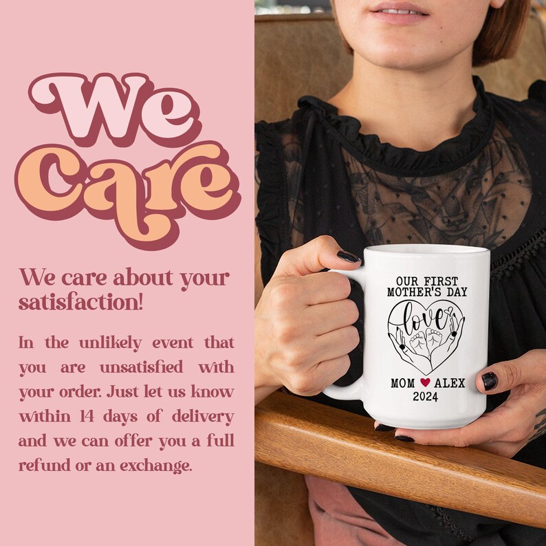 a woman holding a coffee mug in her hands