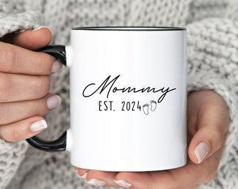 Custom Mommy Est Coffee Mug •New Mommy Gift •Personalized Mommy Mug •New Mom Coffee Mug •First Mothers Day •(MU-22 Mom)