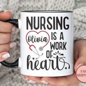 Personalized Registered Nurse Design 16Oz Coffee Mug  Nursing Student's  Gift Mugs Car Cup Holder Fit Custom Name Camp - Yahoo Shopping